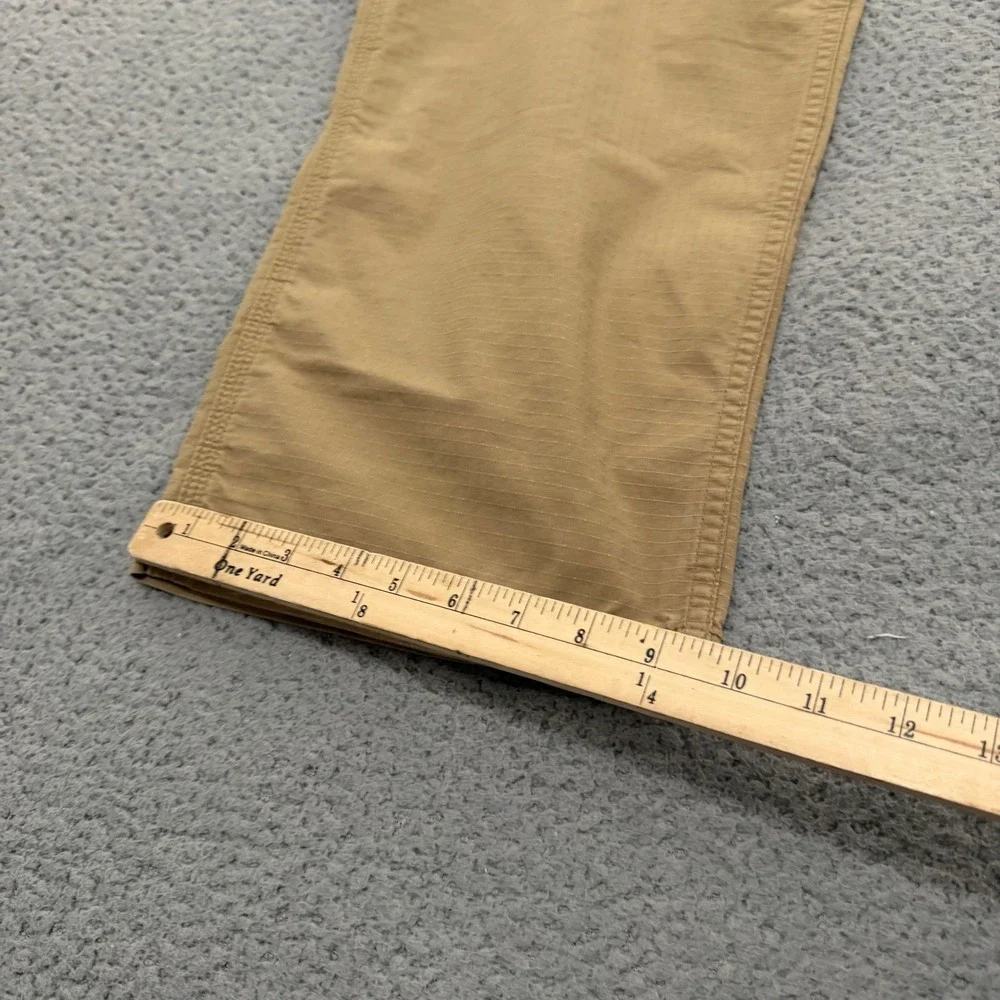 Carhartt Cargo Pants Mens Relaxed Fit Ripstop Tan Khaki 42x32 Workwear Utility